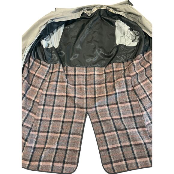 Vintage BOTANY WEATHER TOPPER Trench Coat Men's Size 46L w 2 Removeable Layers! - Picture 8 of 15